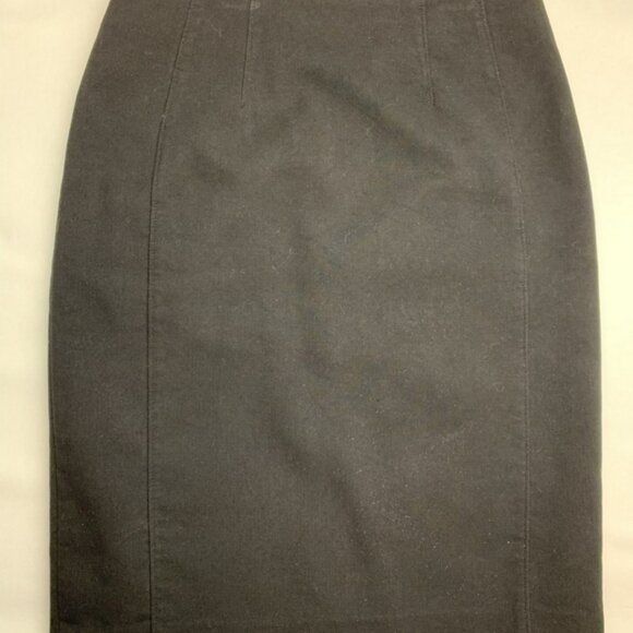 Della Spiga Dark Grey Pencil Skirt Size 4 - Picture 1 of 8